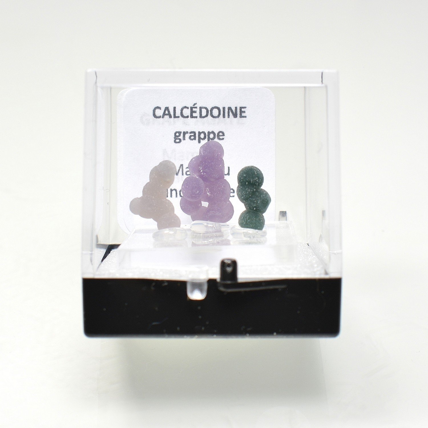 Trio de calcédoine grappe - Mamuju, Sulawesi, Indonésie