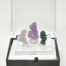 Trio de calcédoine grappe - Mamuju, Sulawesi, Indonésie