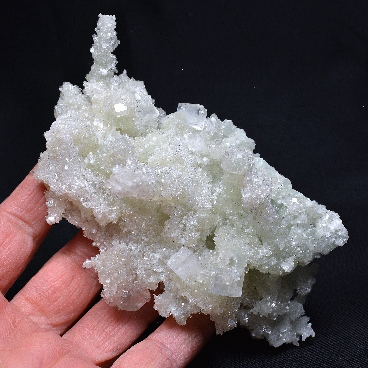 Prehnite psm laumontite - Carrière Malad, Mumbai, Maharashtra, Inde