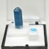APATITE - DUO cut stone and crystallised stone APATITE - DUO cut stone and crystallised stone
