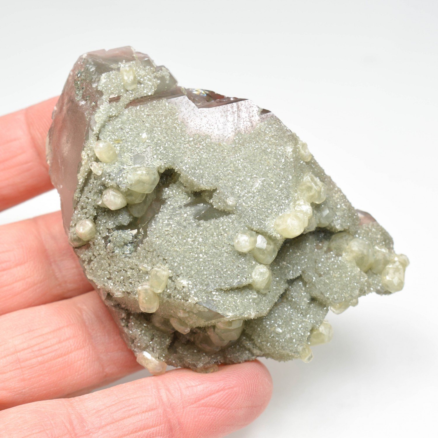 Quartz et calcite - Mine Jan Coetzee, Northern Cape, Afrique du Sud Quartz et calcite - Mine Jan Coetzee, Northern Cape, Afrique du Sud