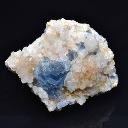 Fluorine et quartz - Mine de Margou, Alban Tarn, France
