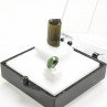 Green tourmaline - DUO cut stone and crystallised stone