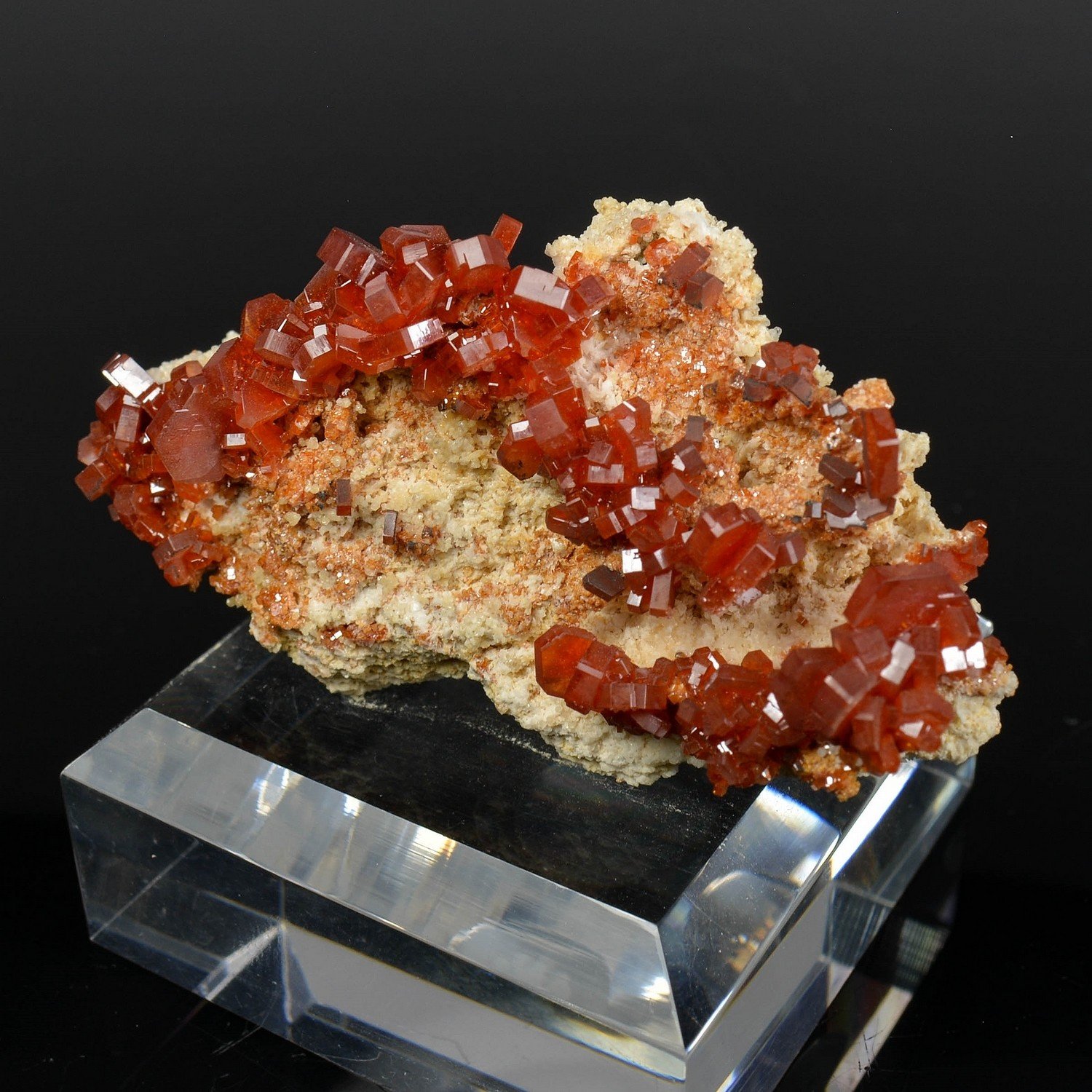 Vanadinite - Mibladen mining district, Morocco Vanadinite - Mibladen mining district, Morocco