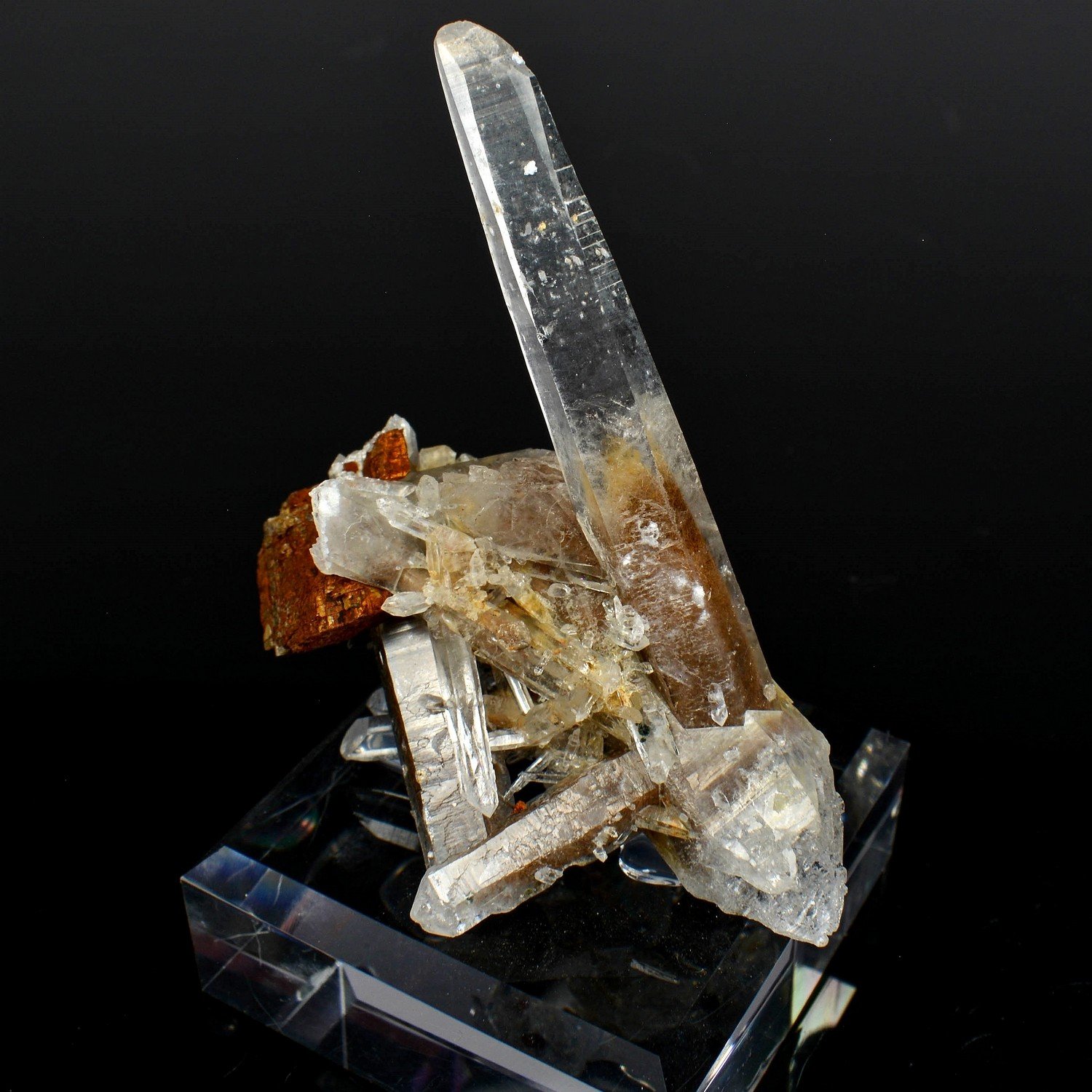 Quartz and siderite - Ganesh Himal, Nepal