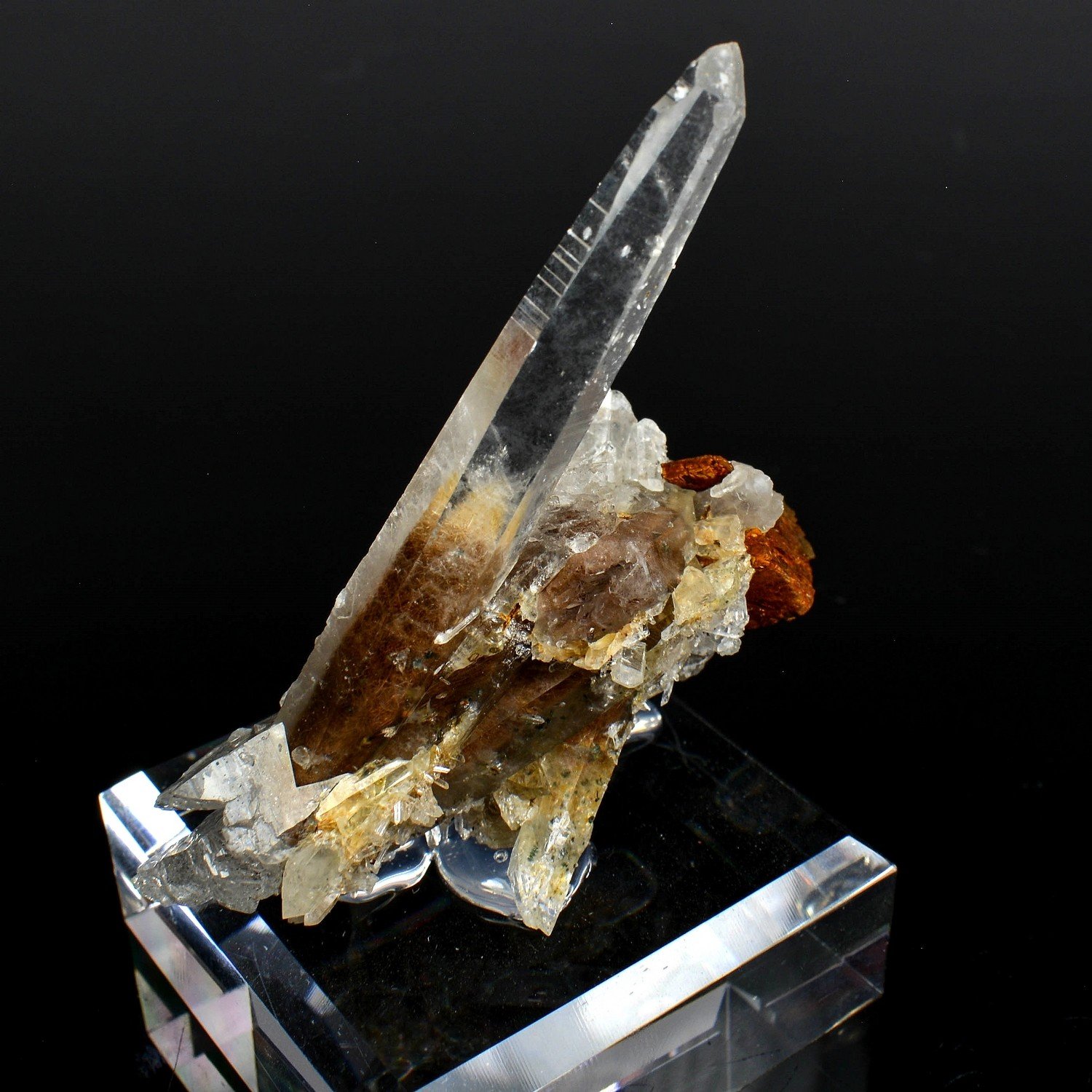 Quartz and siderite - Ganesh Himal, Nepal