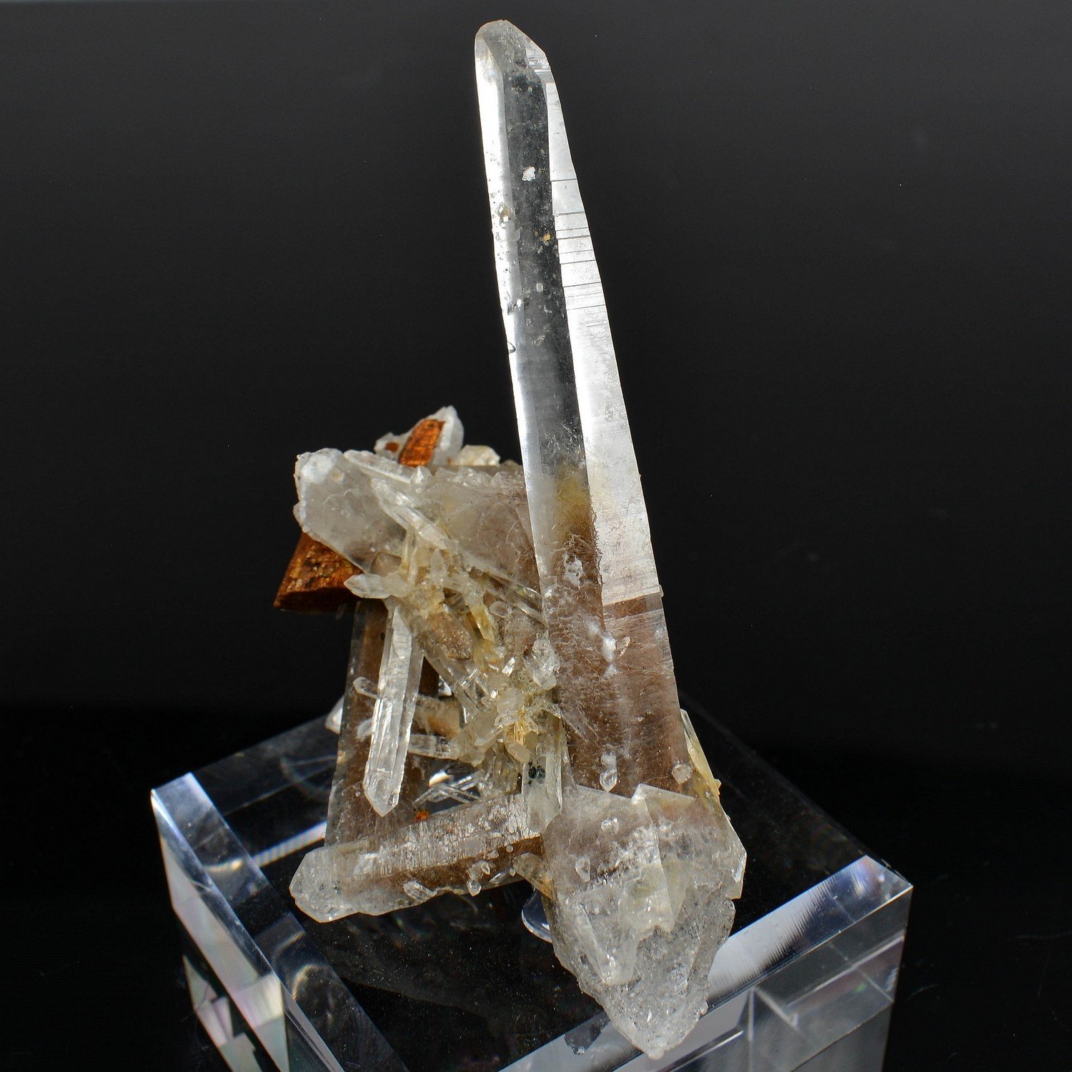 Quartz and siderite - Ganesh Himal, Nepal