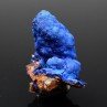 Azurite sur quartz - M'Ssici, Alnif, Drâa-Tafilalet, Maroc