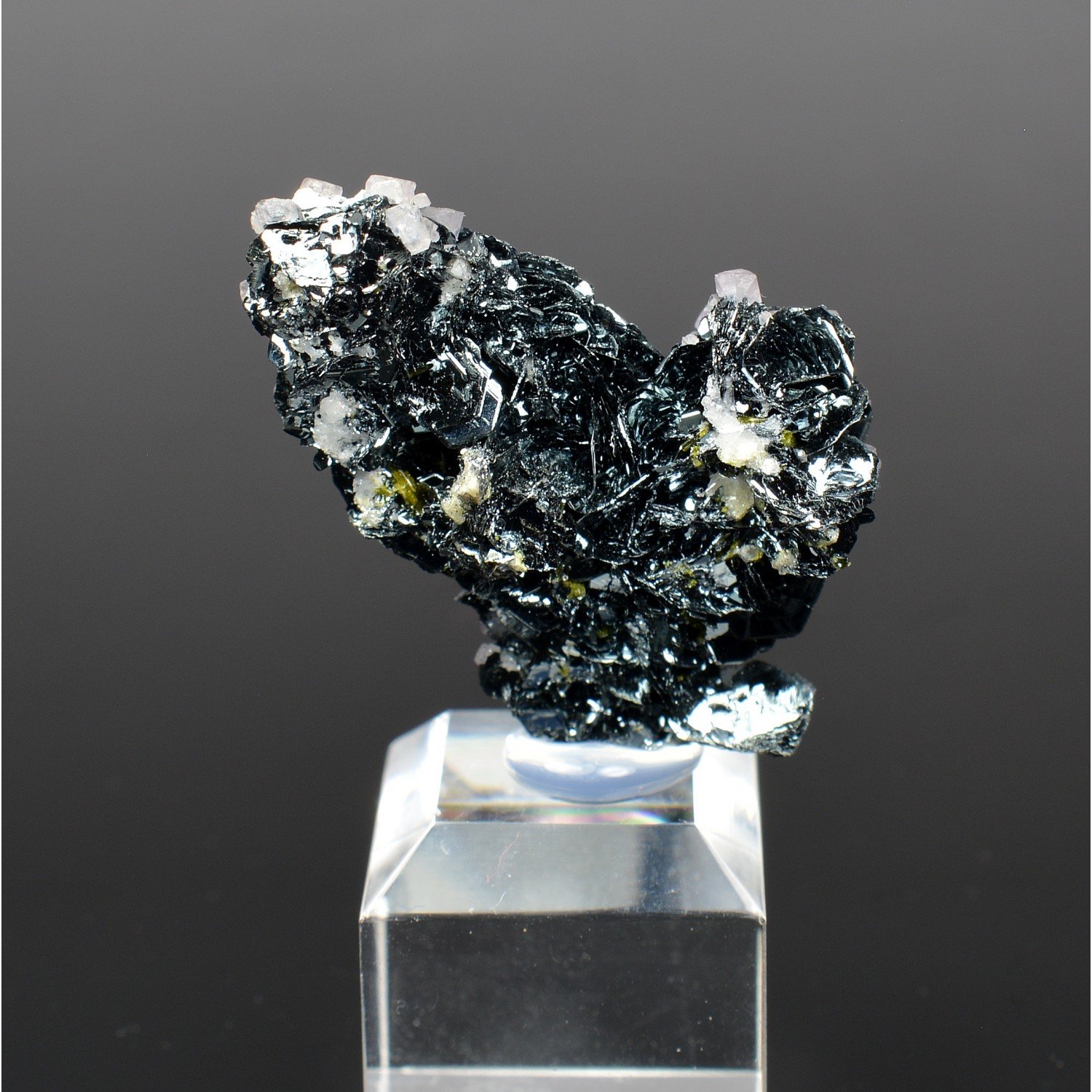 Fluorite and hematite - South Face of Les Droites, Mont Blanc, France