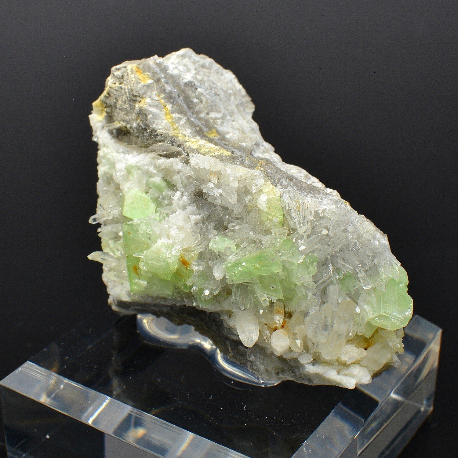 Augélite et quartz - Mine Tamboras, Mundo Nuevo, la Libertad, Pérou