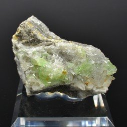 Augélite et quartz - Mine Tamboras, Mundo Nuevo, la Libertad, Pérou