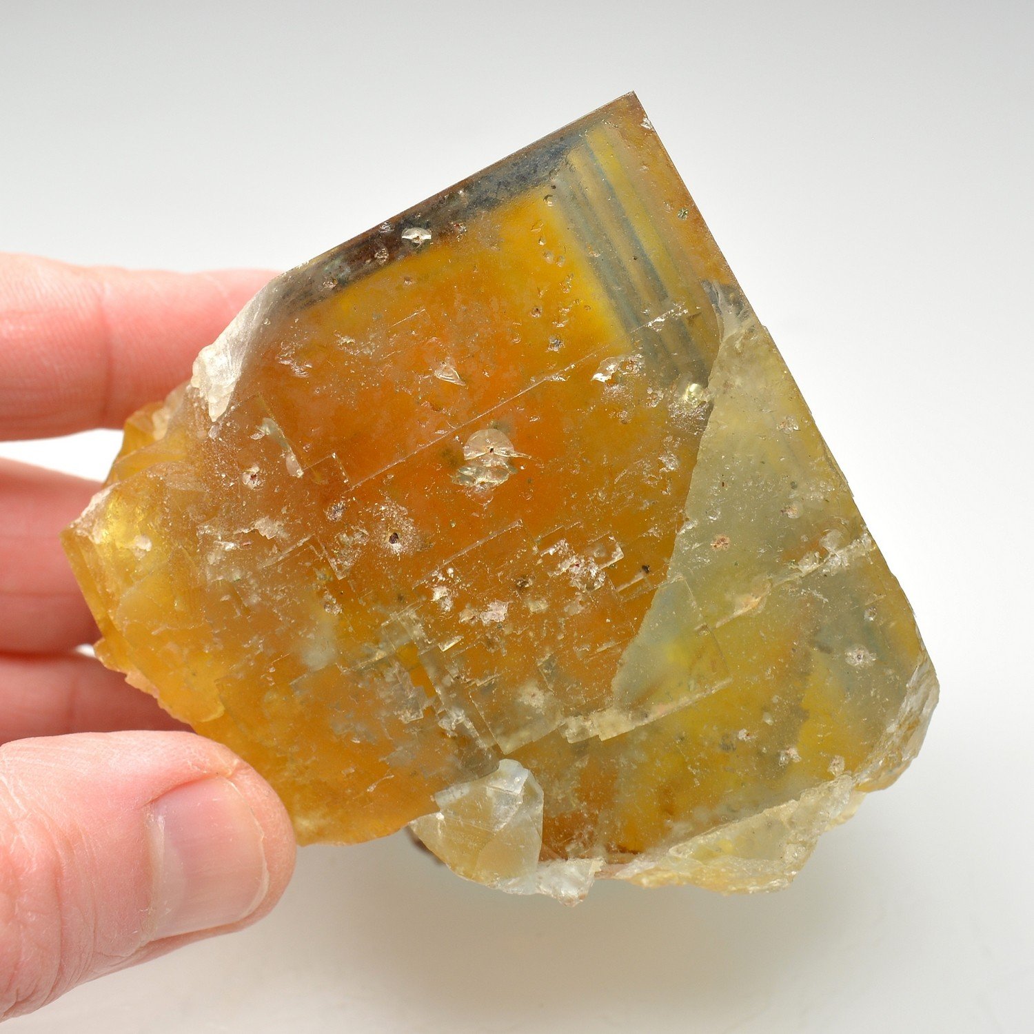 Fluorite – Yellow vein, Valzergues, Aveyron, France