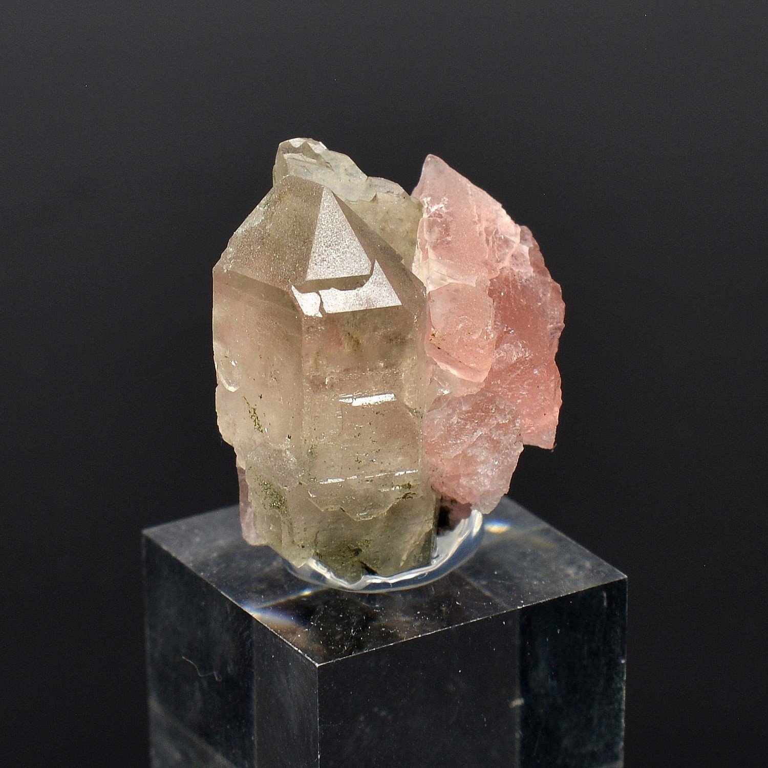 Pink fluorite – South Face of Les Droites, France