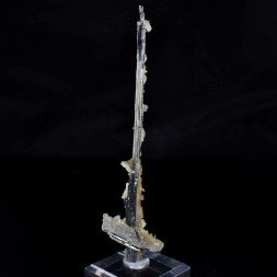 Fluorine et quartz sur stibine - Province de Jiangxi, Chine