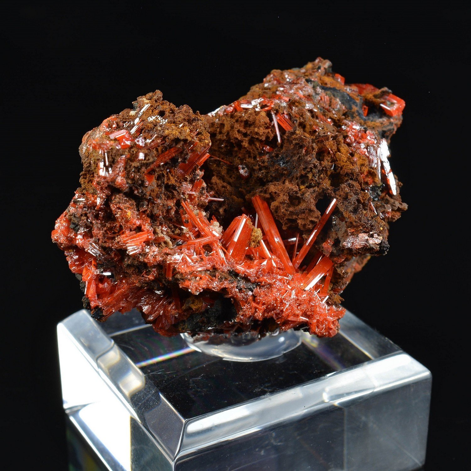 Crocoite - Red Lead Mine, Tasmania, Australia Crocoite - Red Lead Mine, Tasmania, Australia