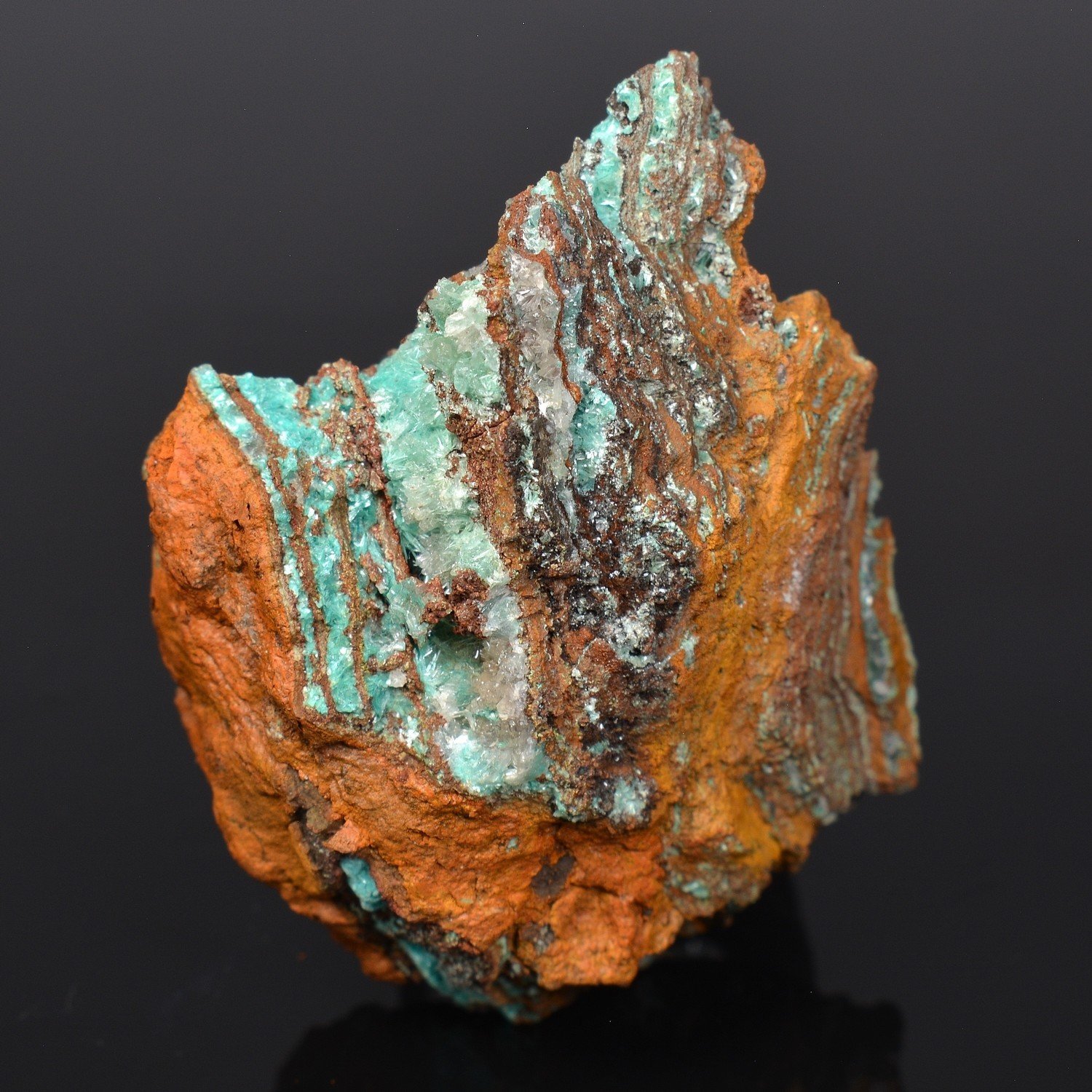 Aurichalcite and limonite – Ojuela Mine, Mapimi, Durango, Mexico