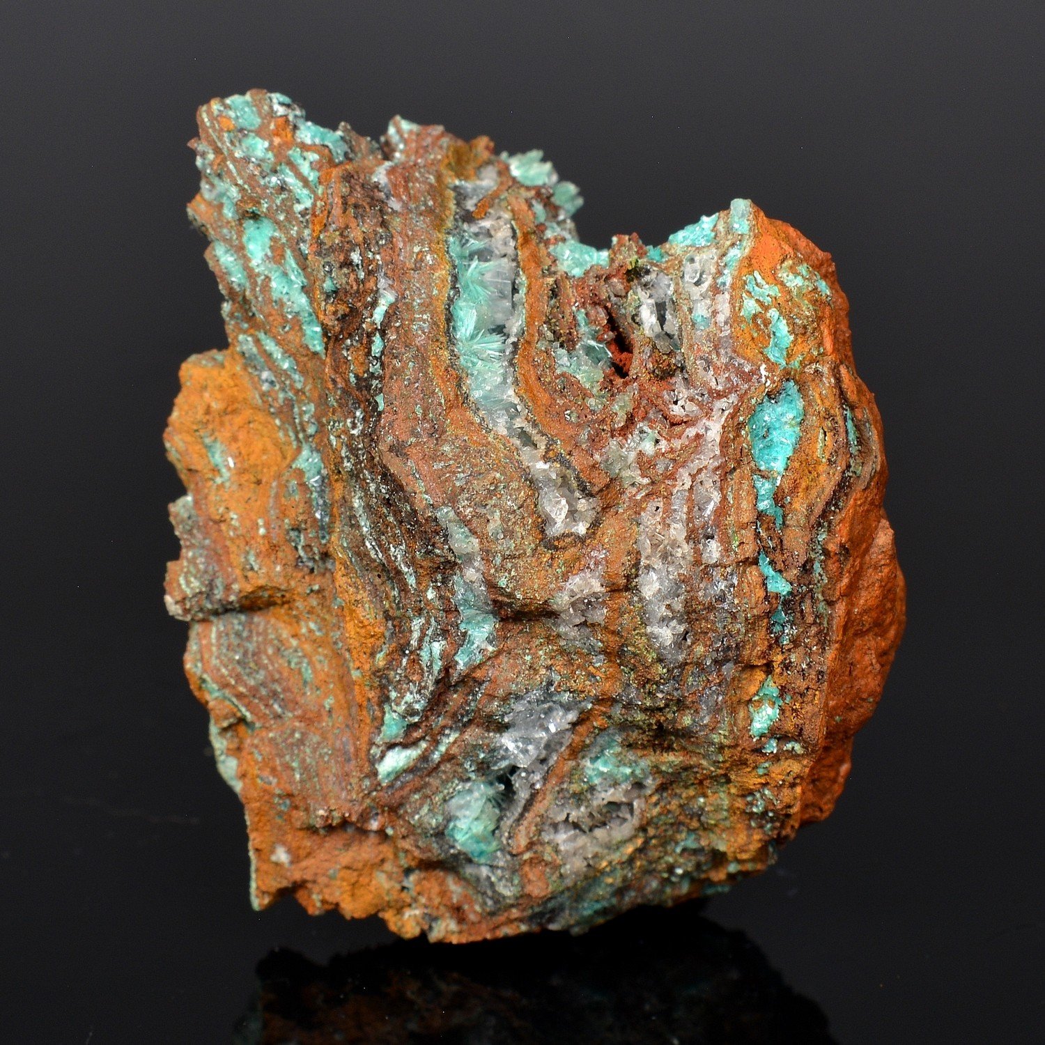 Aurichalcite et limonite - Mine Ojuela, Mapimi, Durango, Mexique