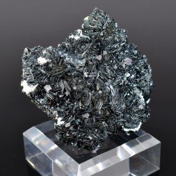 Fluorine sur hématite - Face Sud des Droites, Mont-Blanc, France