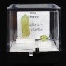 PERIDOT - DUO: cut stone and crystallised stone PERIDOT - DUO: cut stone and crystallised stone