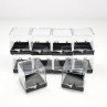 Set of 10 transparent Perky-style boxes (9 + 1 free) - 3.4 cm