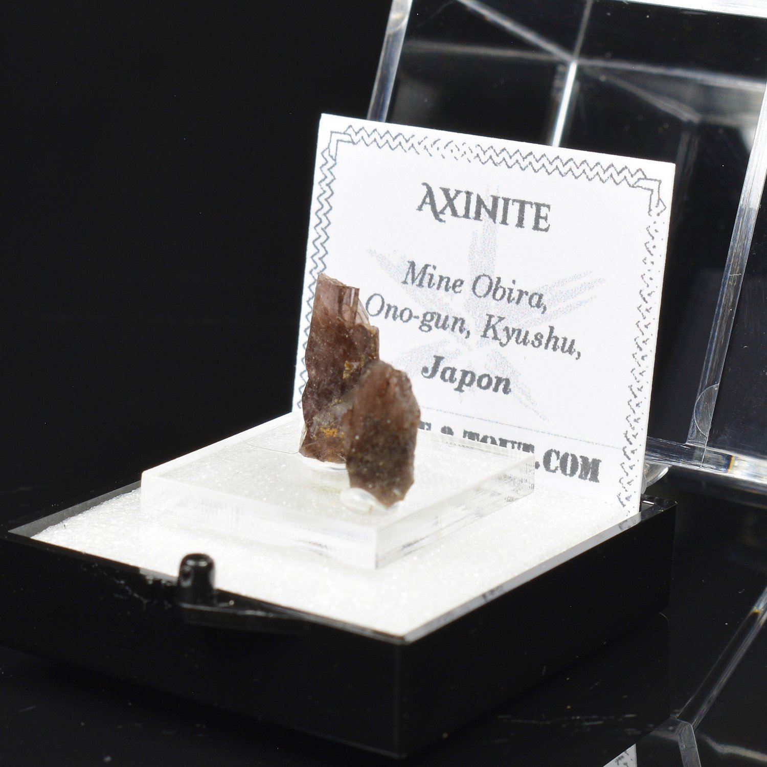 Axinite - Obira Mine, Ono District, Kyushu, Japan