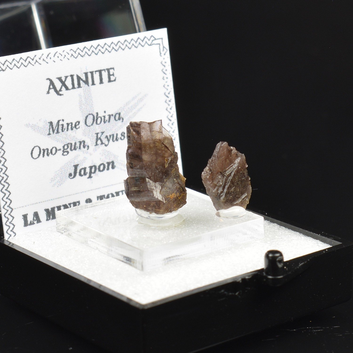 Axinite - Mine Obira, Ono-gun, Kyushu, Japon