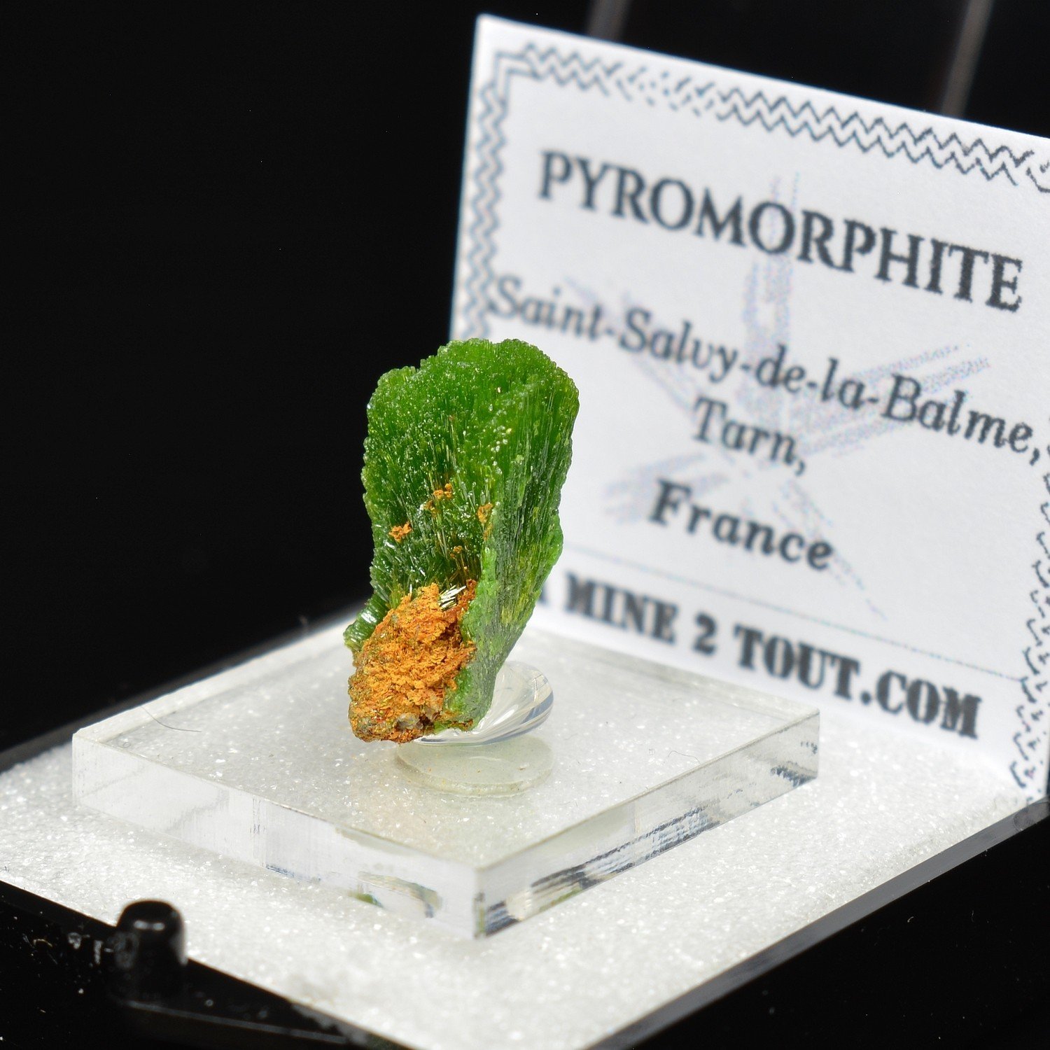 Pyromorphite - Saint-Salvy-de-la-Balme, Tarn, France