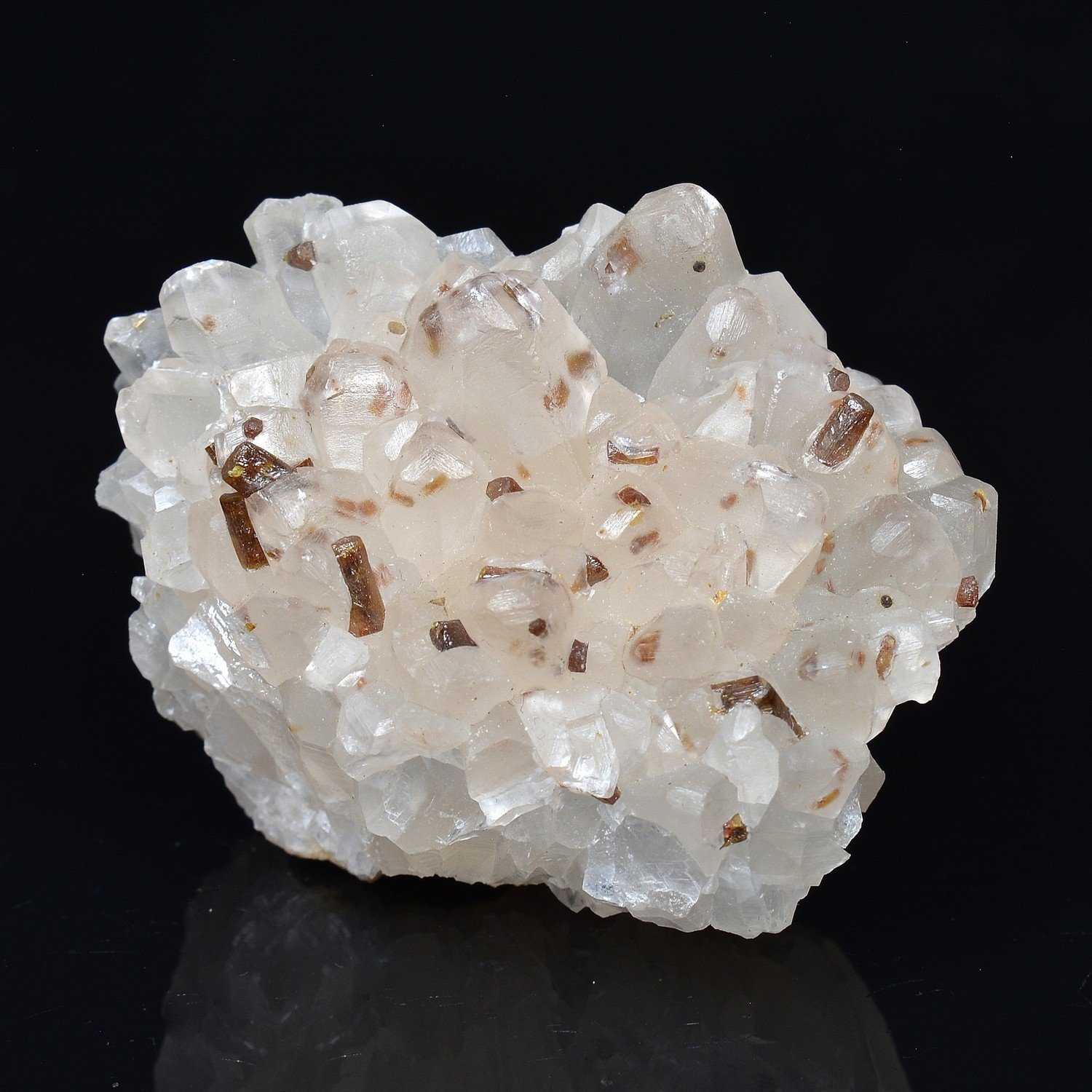 Vanadinite sur calcite - Mine Apex, San Carlos, Chihuaha, Mexique