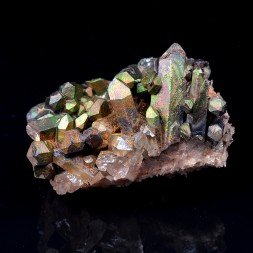 Goethite irisée sur quartz - Massif d'Itremo, Madagascar