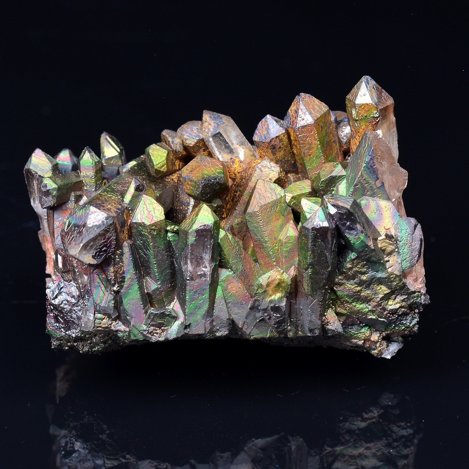 Iridescent goethite on quartz – Itremo Massif, Madagascar