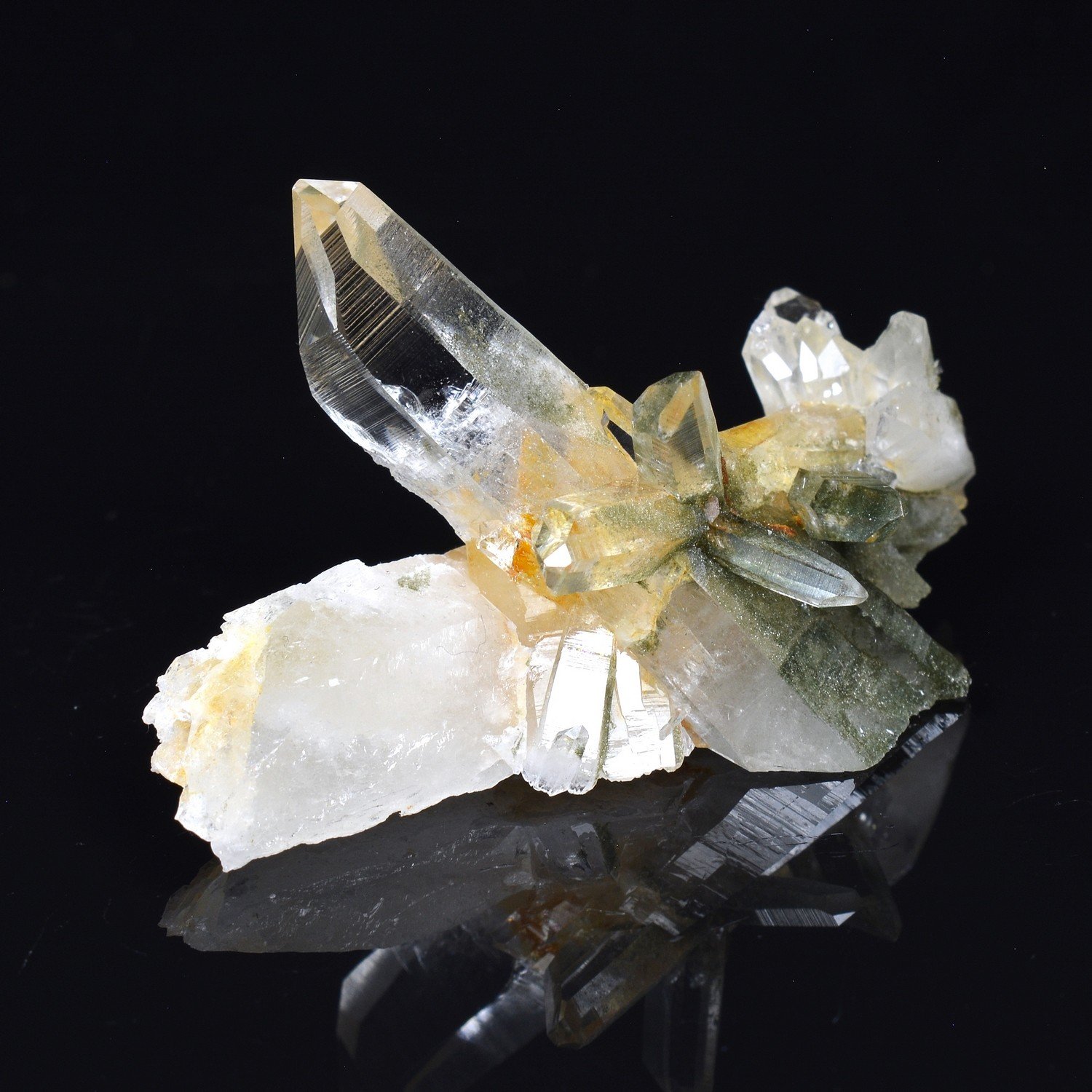 Quartz à inclusions de chlorite - Ganesh Himal, Népal