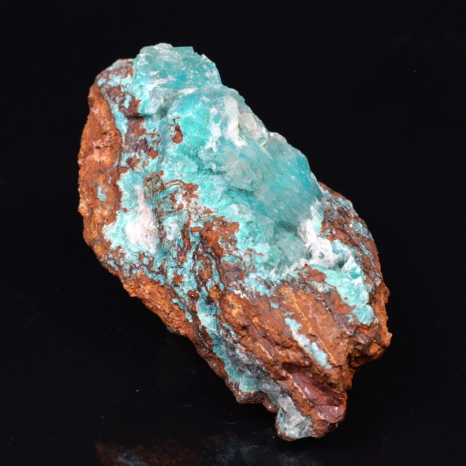 Aurichalcite and gypsum – Ojuela Mine, Mapimi, Durango, Mexico Aurichalcite and gypsum – Ojuela Mine, Mapimi, Durango, Mexico