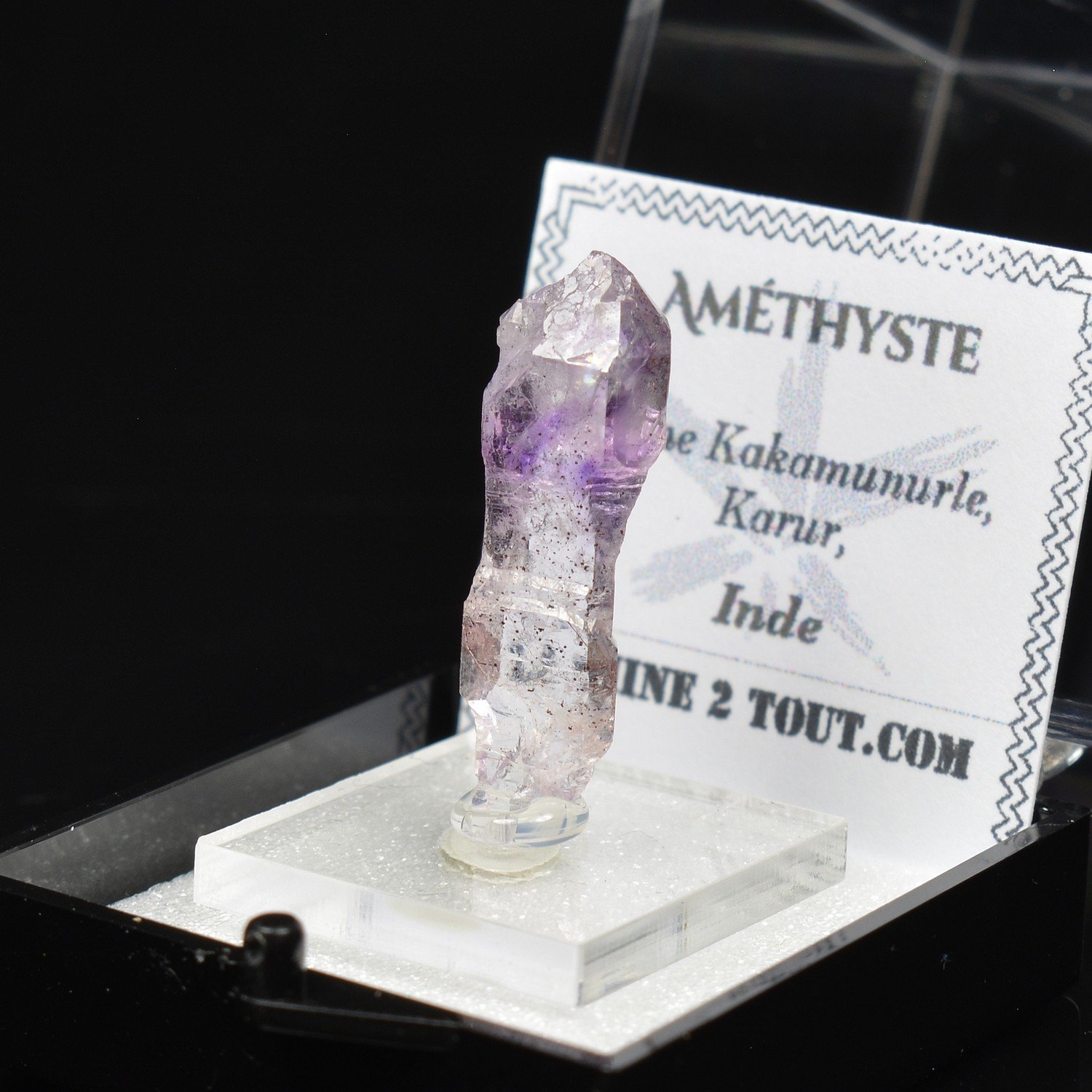 Amethyst – Kakamunurle Mine, Karur, India