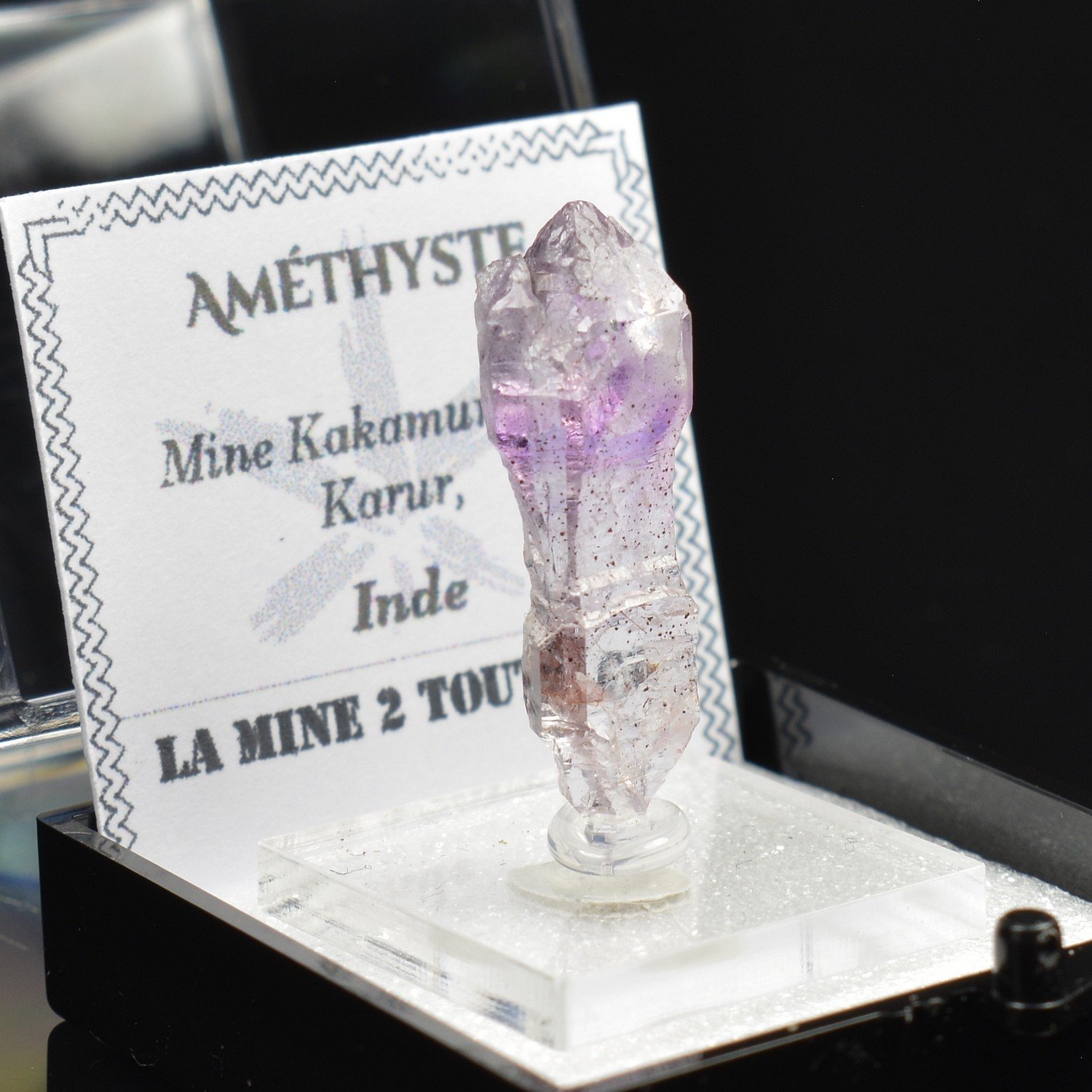 Amethyst – Kakamunurle Mine, Karur, India