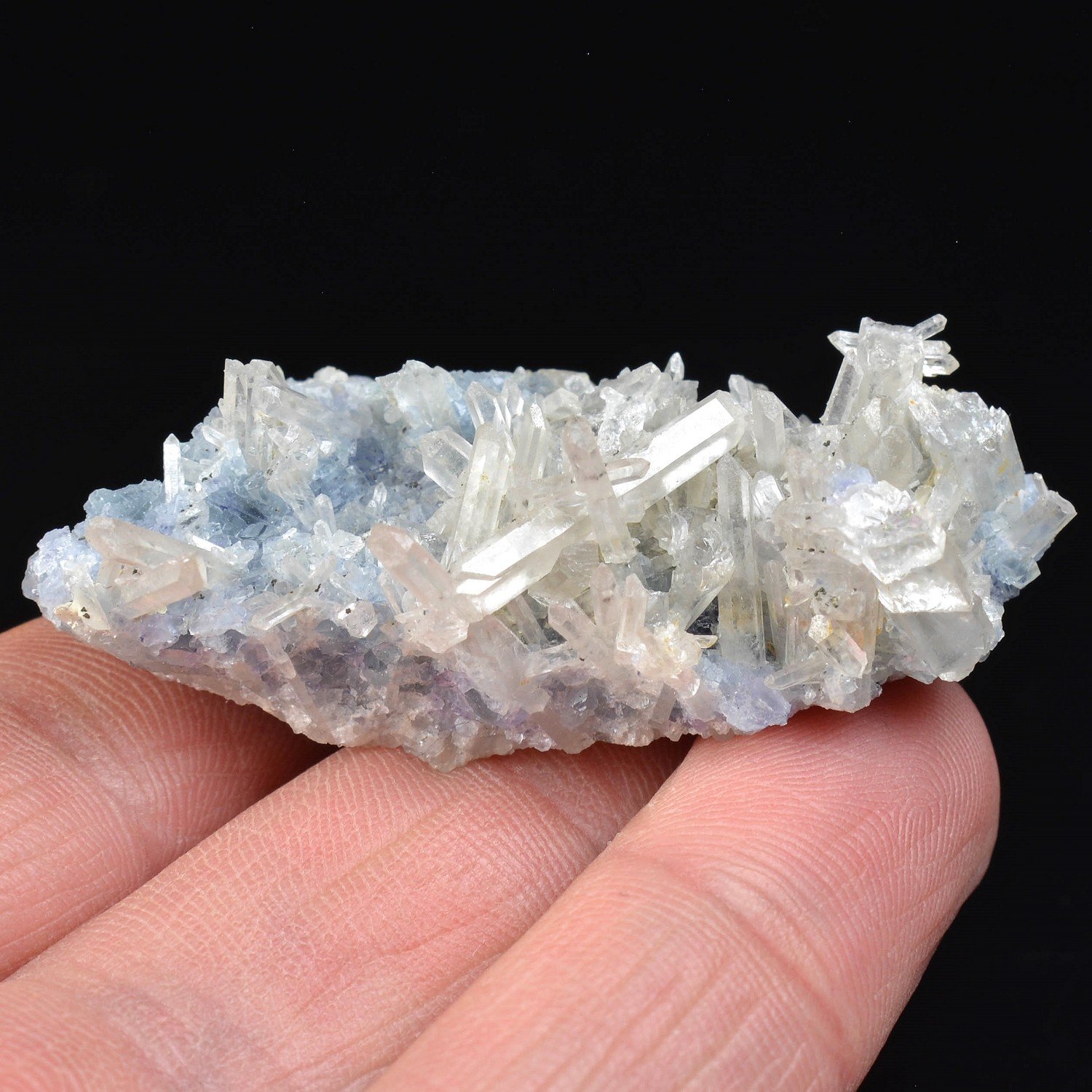 Fluorite and quartz - Grand-Champ, Morbihan, France Fluorite and quartz - Grand-Champ, Morbihan, France