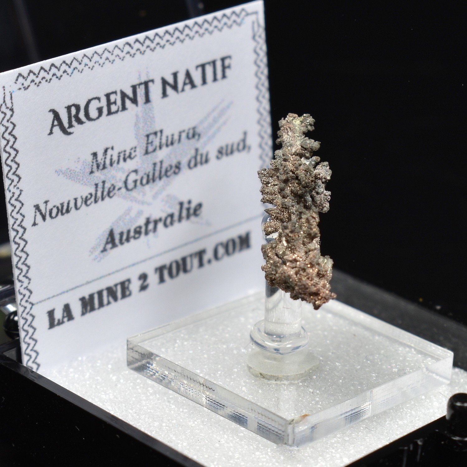 Native Silver - Elura Mine, New South Wales, Australia