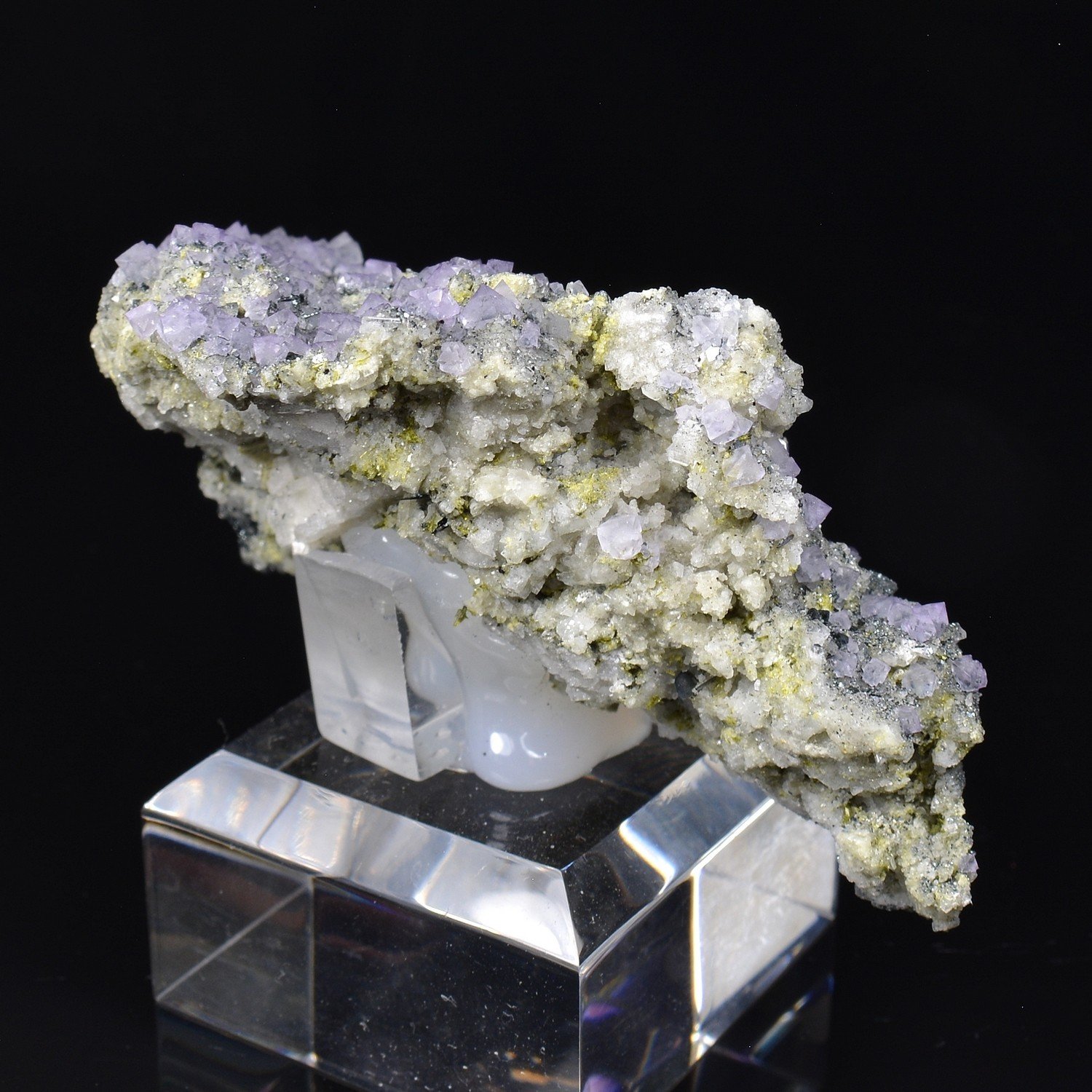 Fluorite and hematite - South Face of Les Droites, Mont Blanc, France