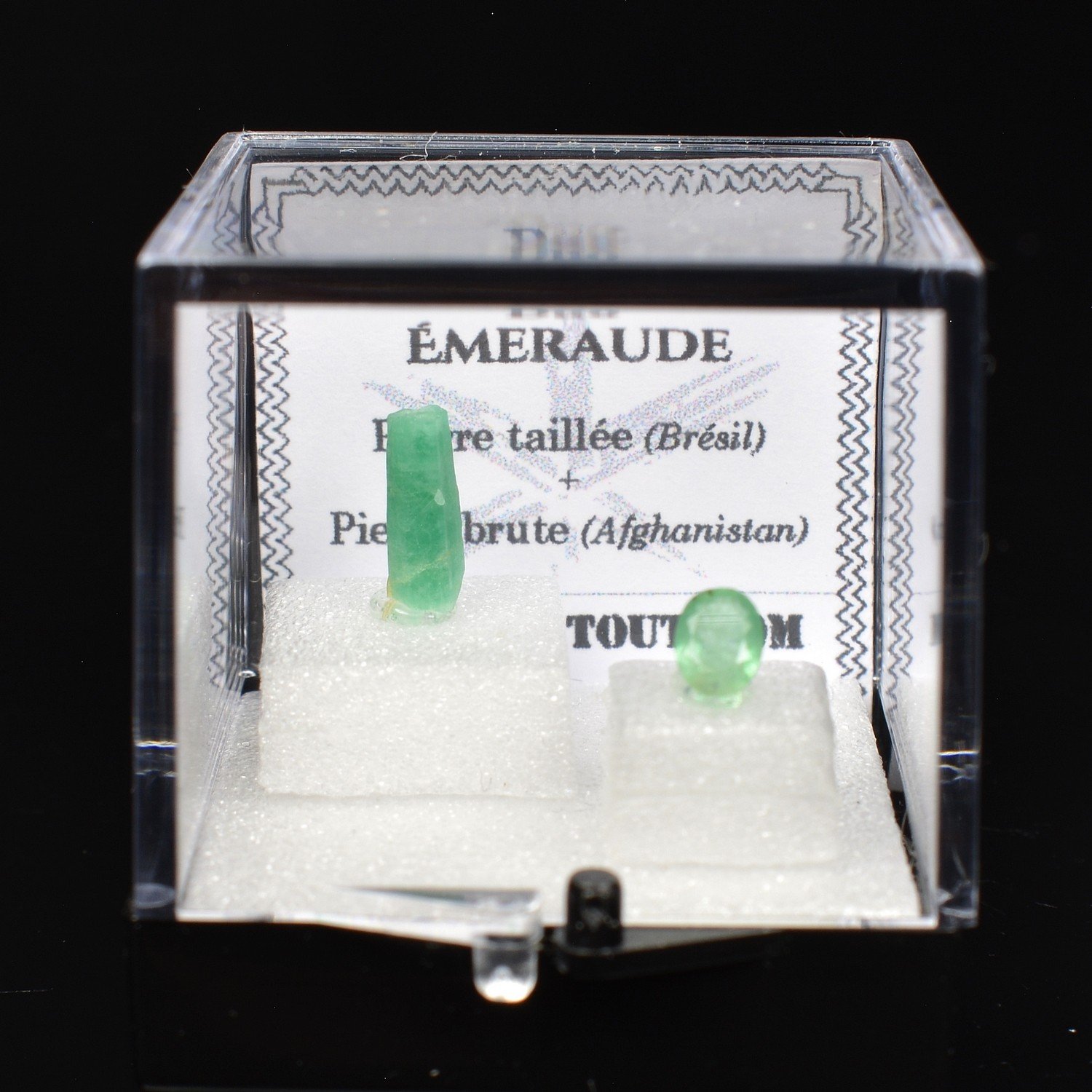 EMERALD - DUO: Cut Stone and Crystallized Stone