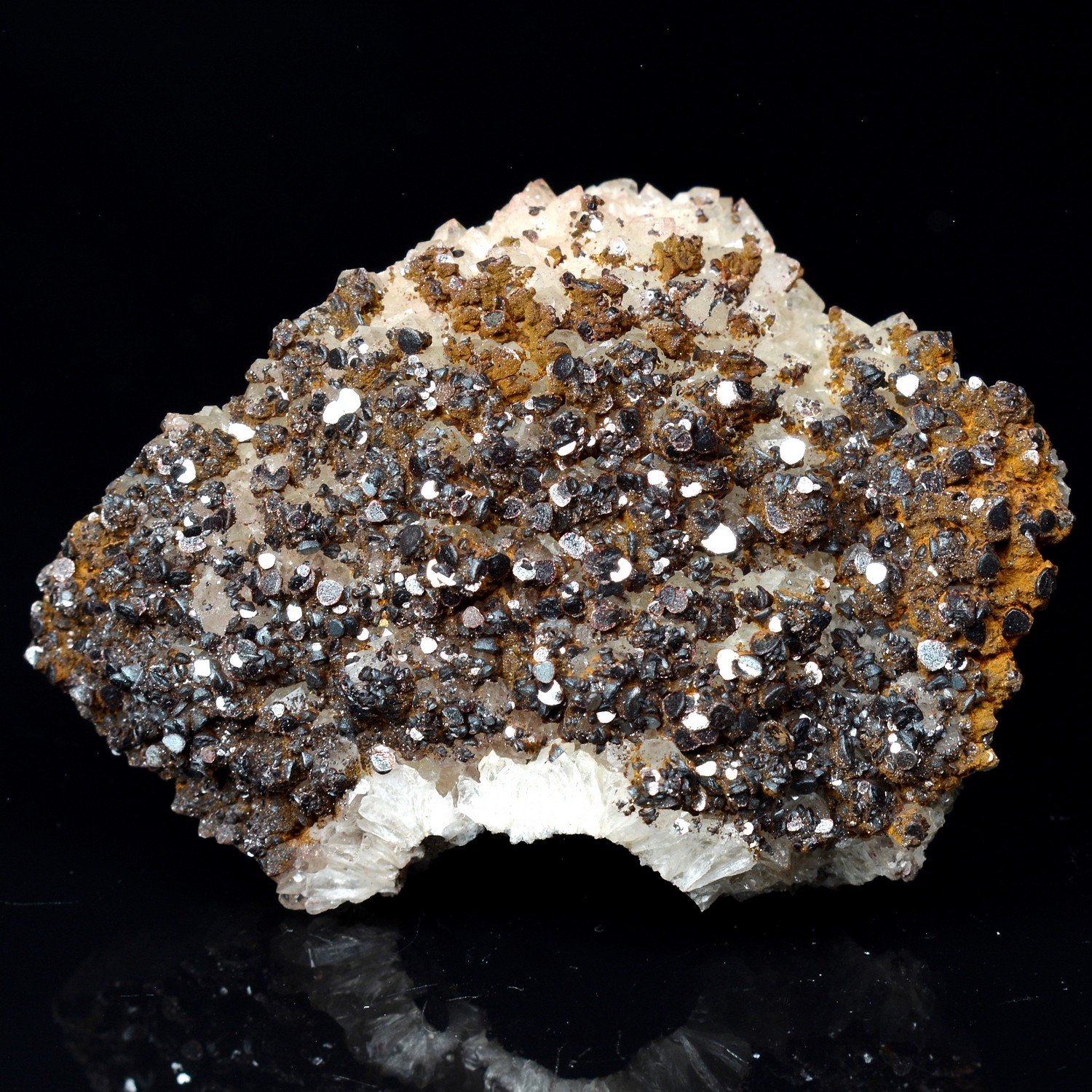 Hématite sur quartz - Filon Bernardstein, Haut-Rhin, France