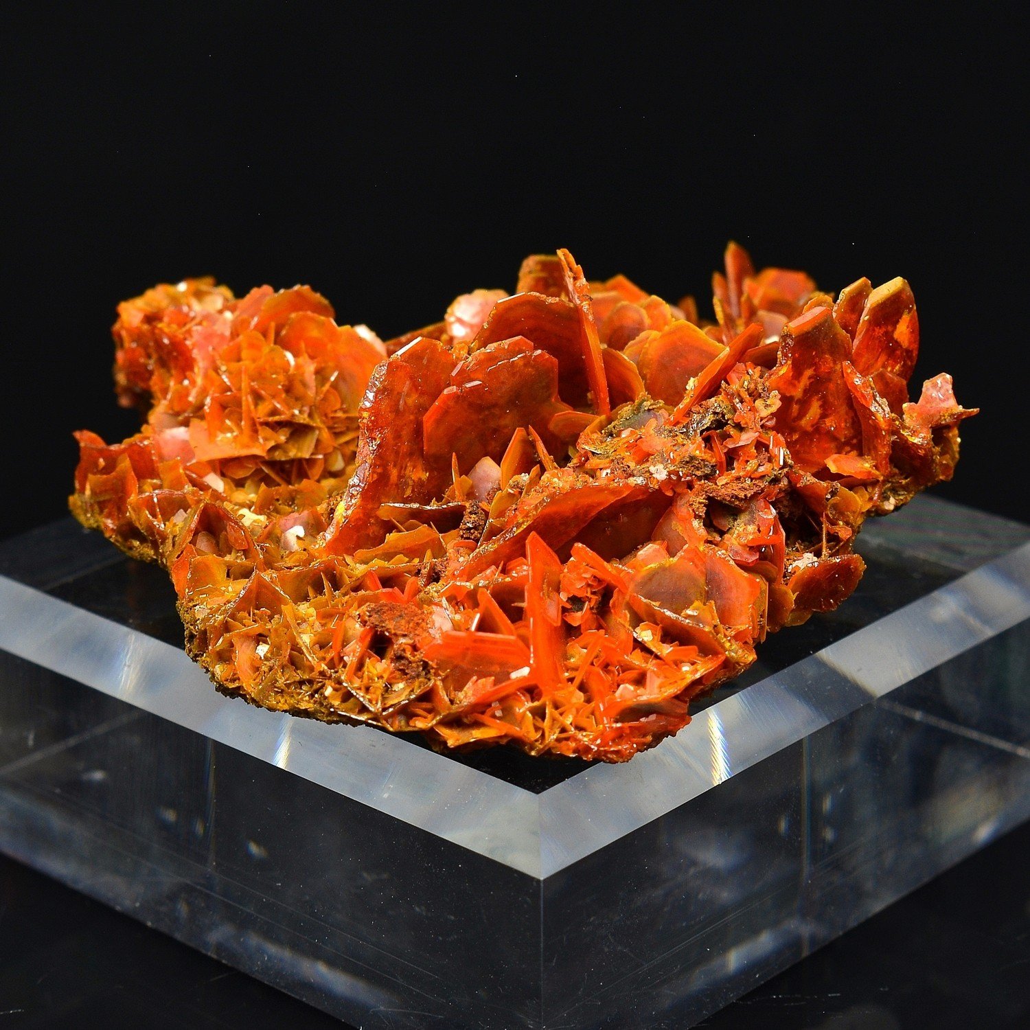 Wulfénite - Mine Jianshan, Région du Xinjiang, Chine