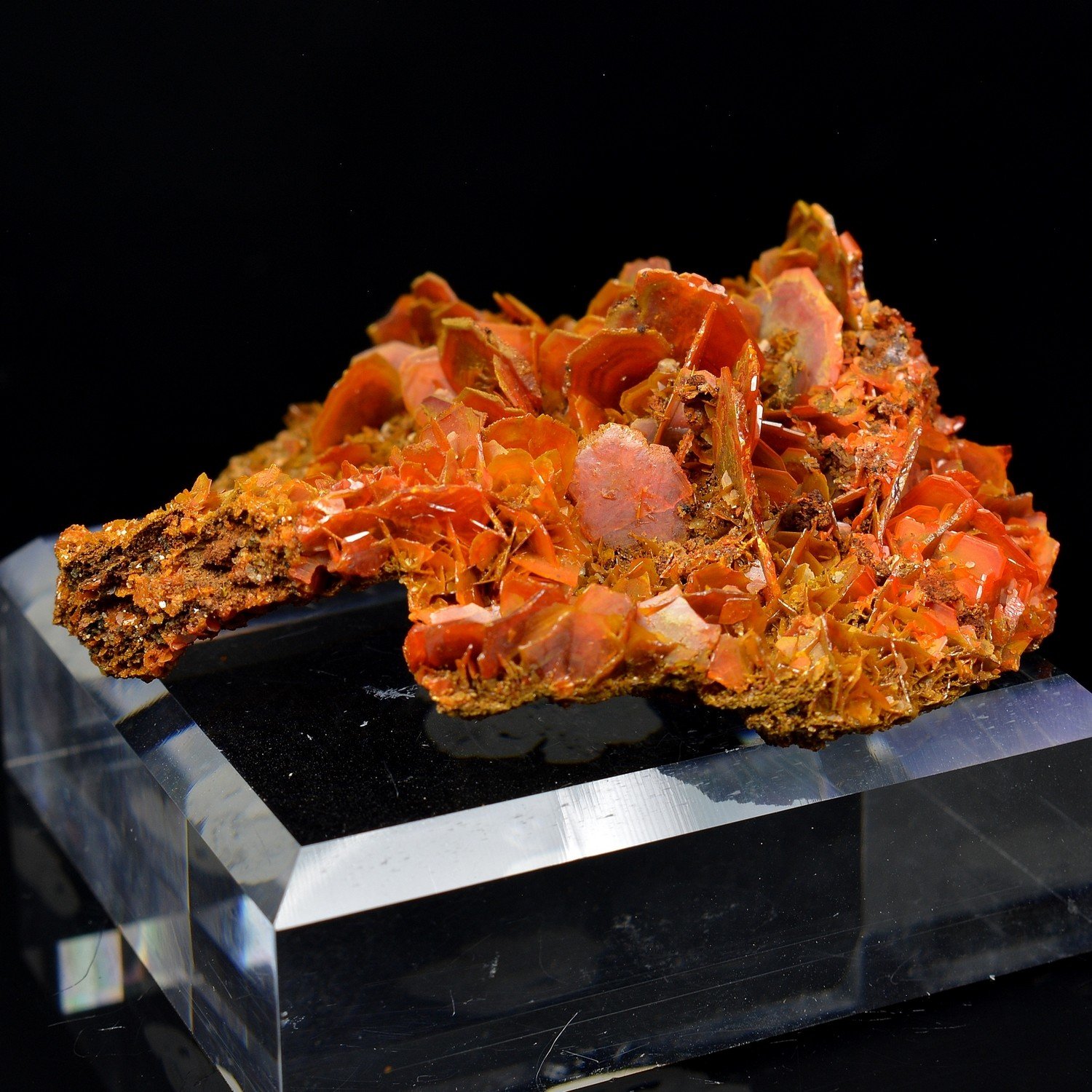 Wulfénite - Mine Jianshan, Région du Xinjiang, Chine