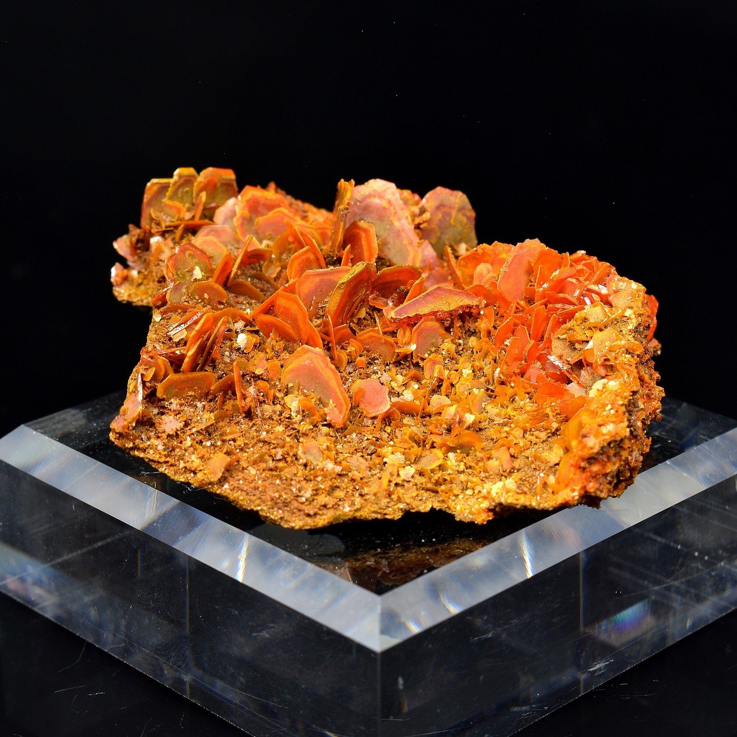 Wulfénite - Mine Jianshan, Région du Xinjiang, Chine