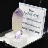 AMETHYST from Madagascar - DUO Cut Stone and Crystallized Stone AMETHYST from Madagascar - DUO Cut Stone and Crystallized Stone