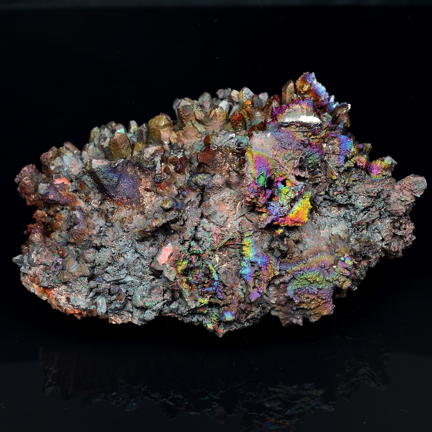 Iridescent goethite (turgite) on quartz - Itremo Massif, Madagascar