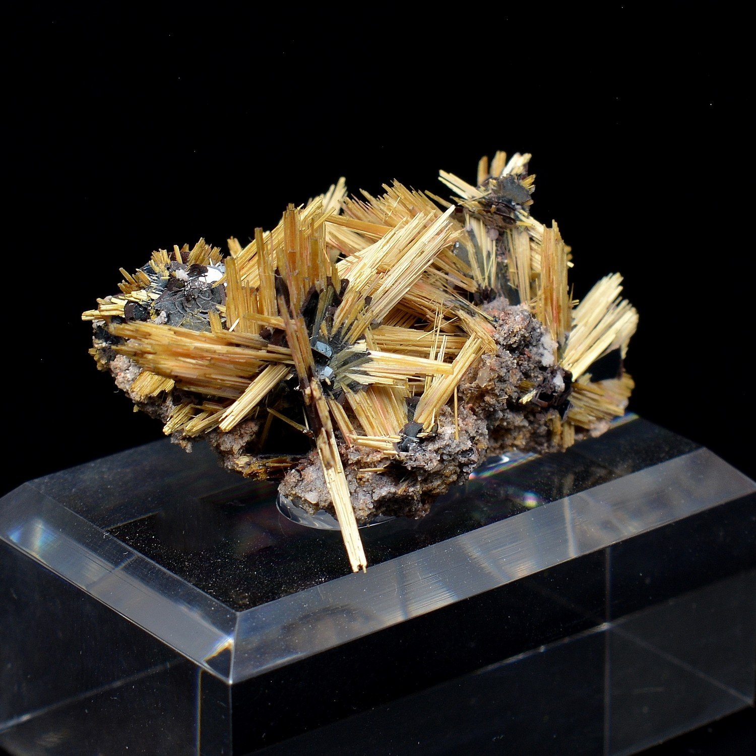 Rutile et hématite - Novo Horizonte, Bahia, Brésil