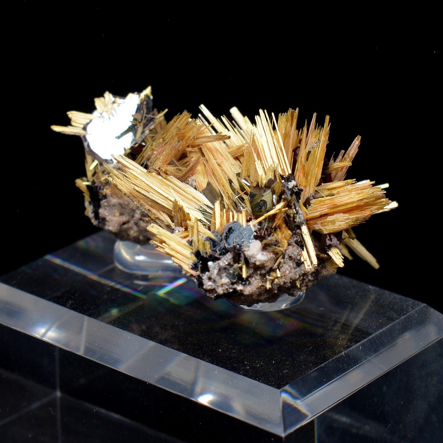 Rutile et hématite - Novo Horizonte, Bahia, Brésil