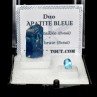Apatite bleue du Brésil - DUO cristal naturel et gemme taillée Apatite bleue du Brésil - DUO cristal naturel et gemme taillée