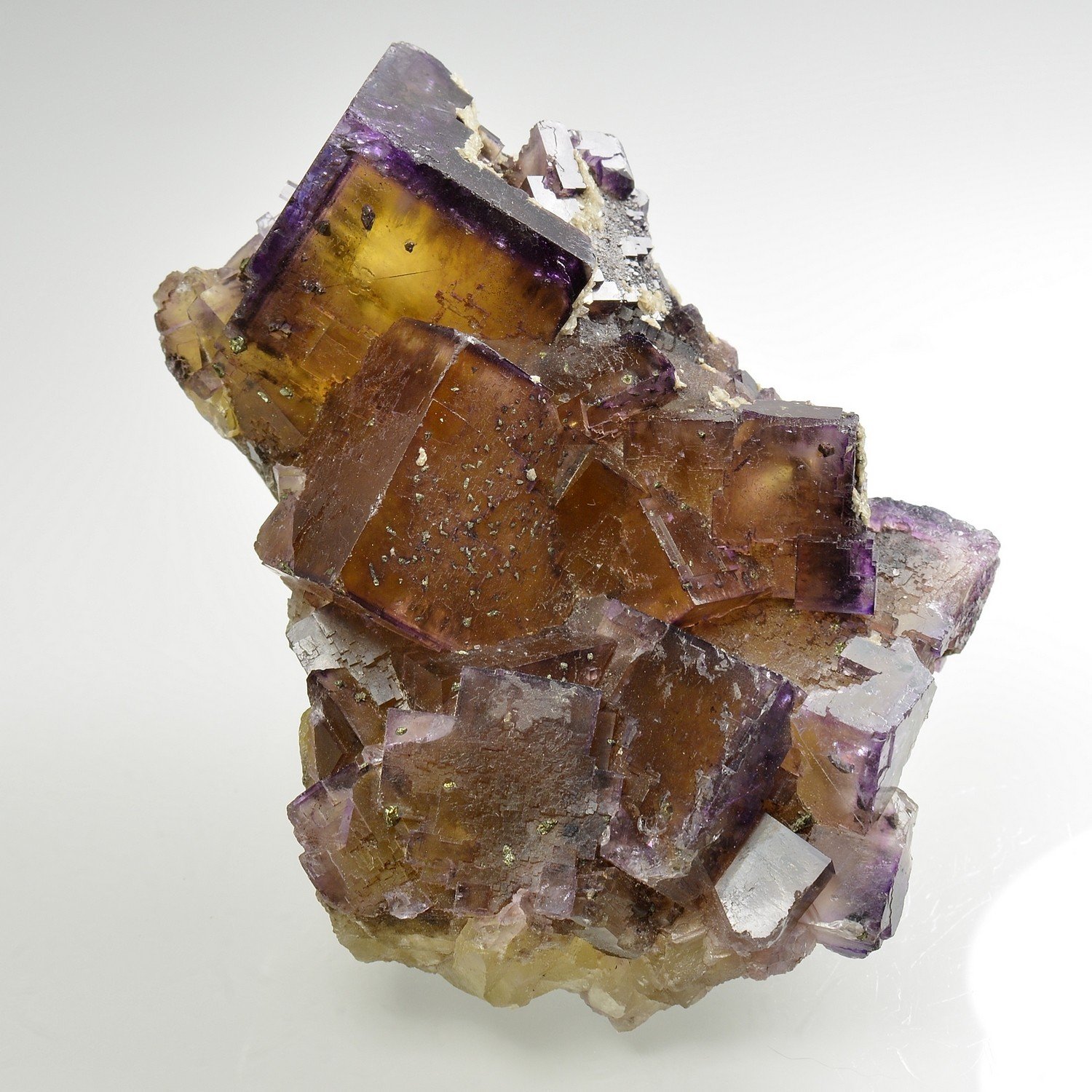 Fluorine et calcite - Mine de Minerva , Cave-in-Rock, Illinois, Etats-Unis