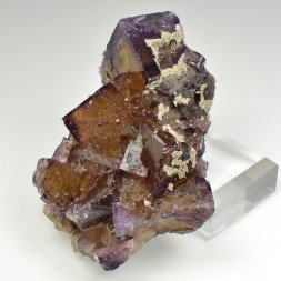 Fluorine et calcite - Mine de Minerva , Cave-in-Rock, Illinois, Etats-Unis