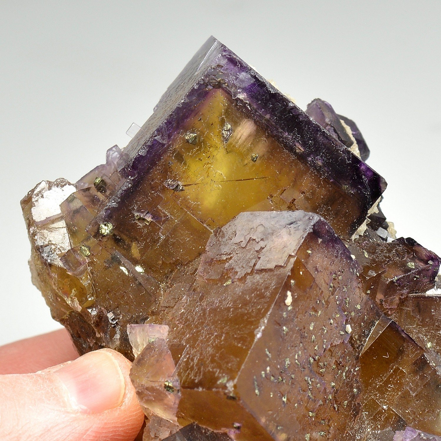 Fluorine et calcite - Mine de Minerva , Cave-in-Rock, Illinois, Etats-Unis
